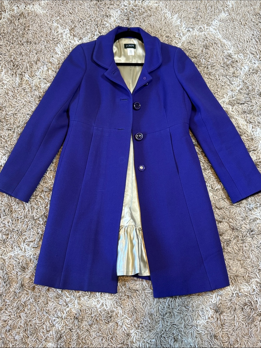 J.Crew Y2K Classic Purple Wool Blend Pea Coat size 4 - Picture 16 of 16
